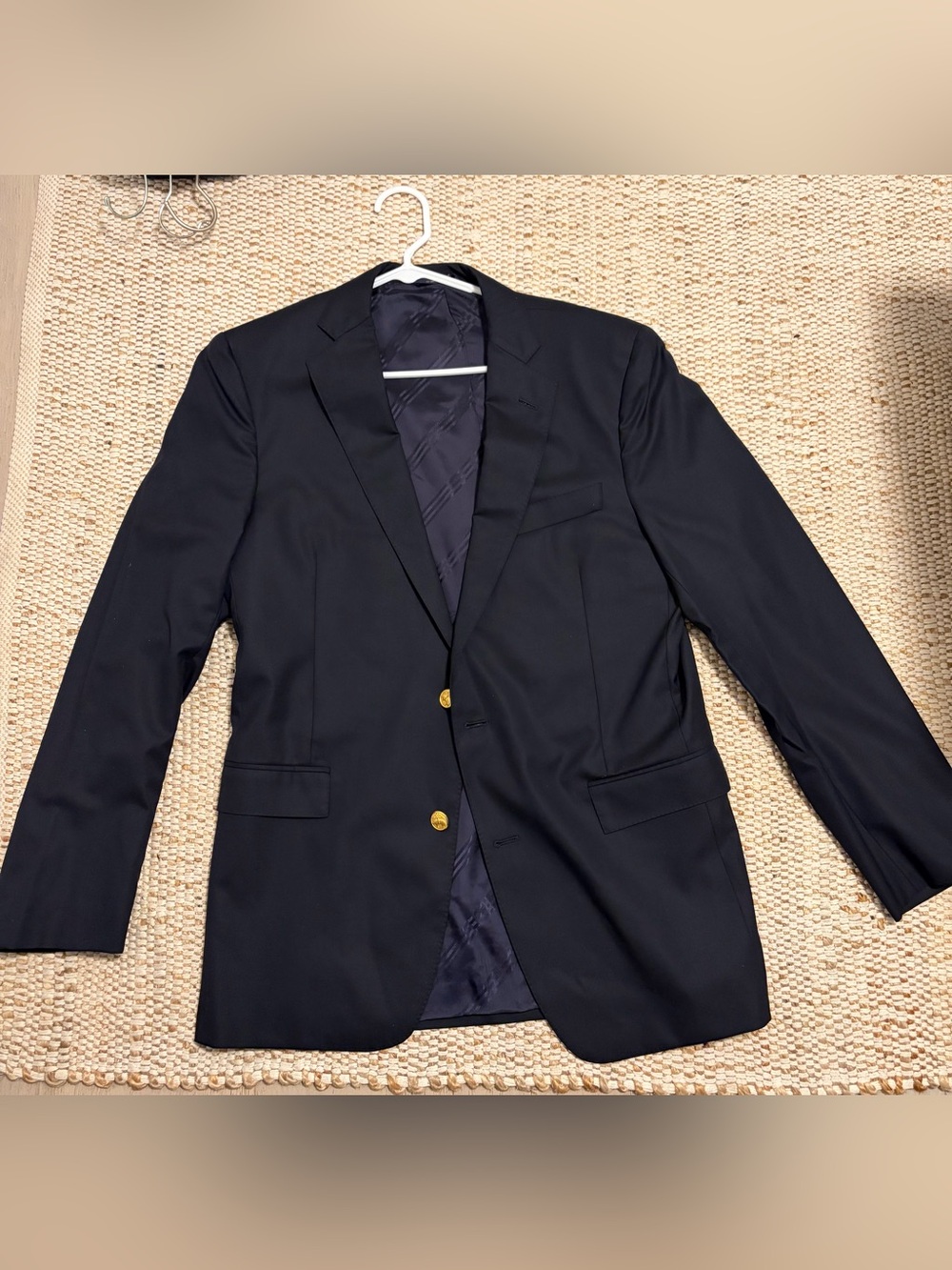 Brooks Brothers Navy Blazer with Gold Buttons